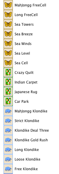 MahJongg Solitaire Games